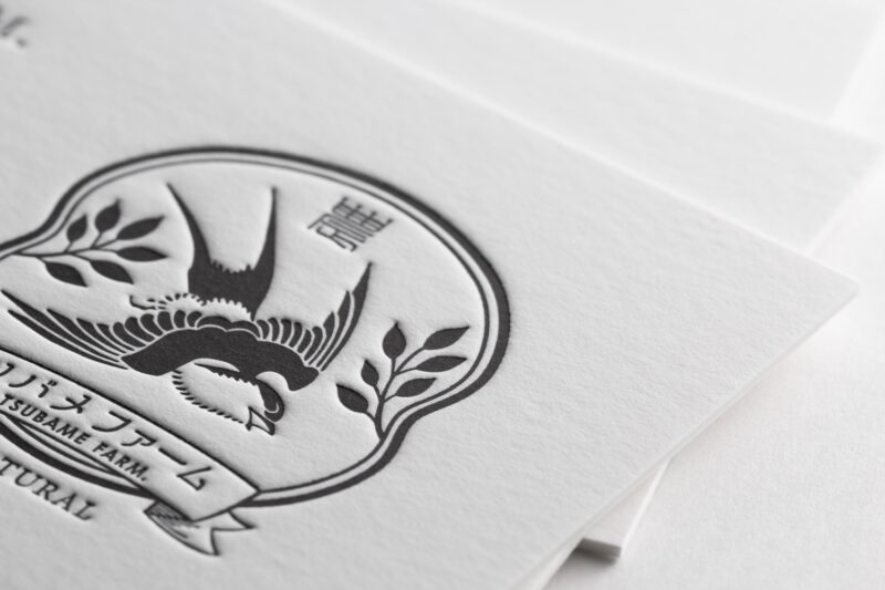 ファームの両面活版印刷名刺 | 活版印刷｜CAPPAN STUDIO(活版スタジオ）