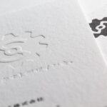 ニーナコットン（100％コットン）用紙にメジューム印刷をした活版印刷名刺