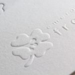 エンボス加工と特色活版印刷の名刺