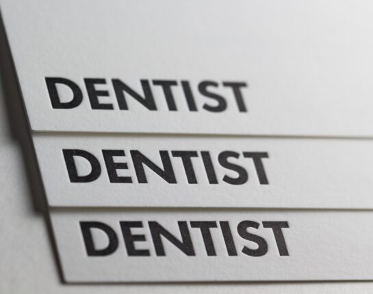 Dentist name card