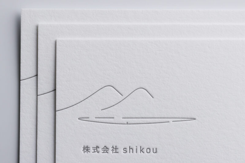 コットン紙_特色印刷名刺