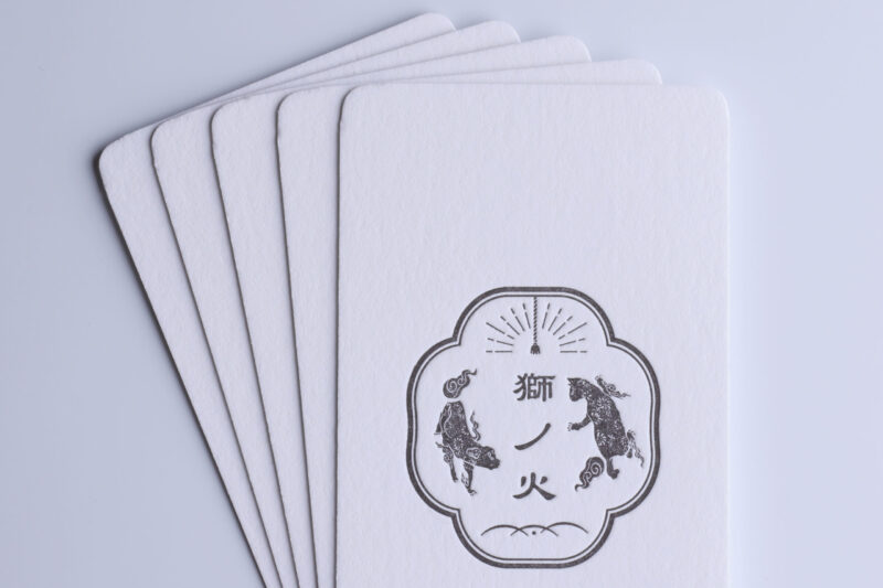 活版印刷名刺_角丸加工