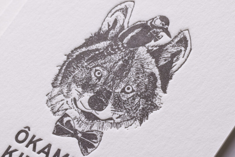 細かいイラストを活版印刷で再現