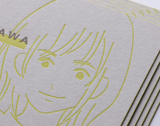 イラスト活版印刷名刺
