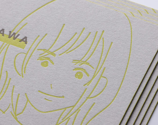 イラスト活版印刷名刺