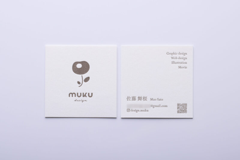 正方形_活版印刷名刺