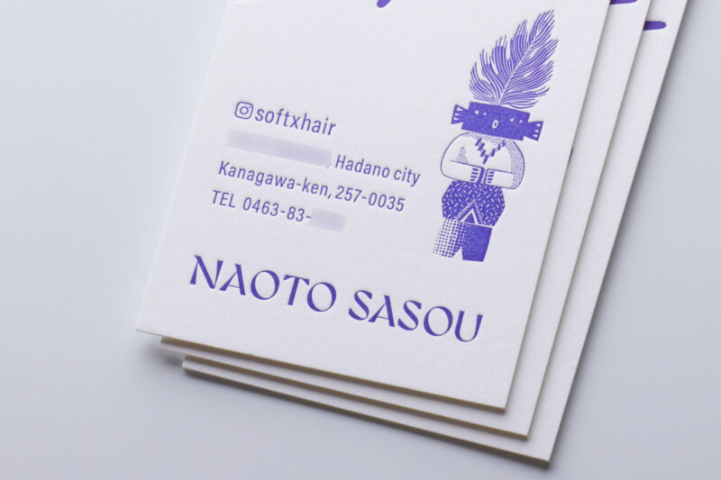 イラスト_活版印刷_名刺