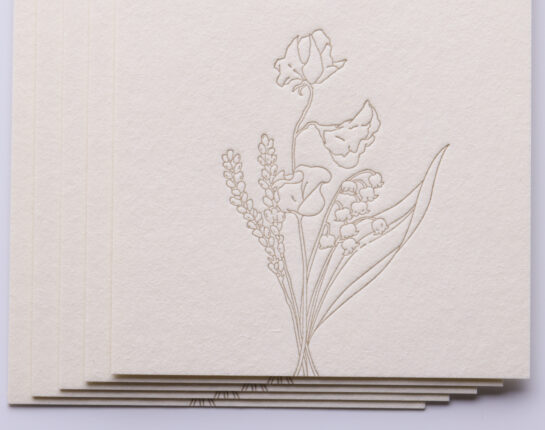 イラストのあるショップカード