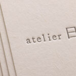 新バフン紙N きぬにスミ1色活版印刷名刺