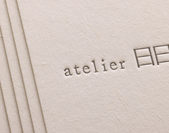 活版印刷名刺_圧強く