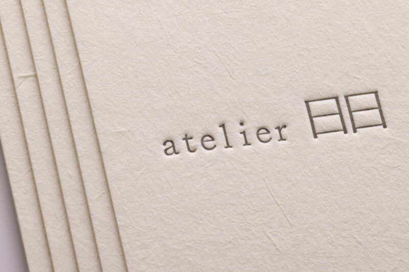 活版印刷名刺_圧強く