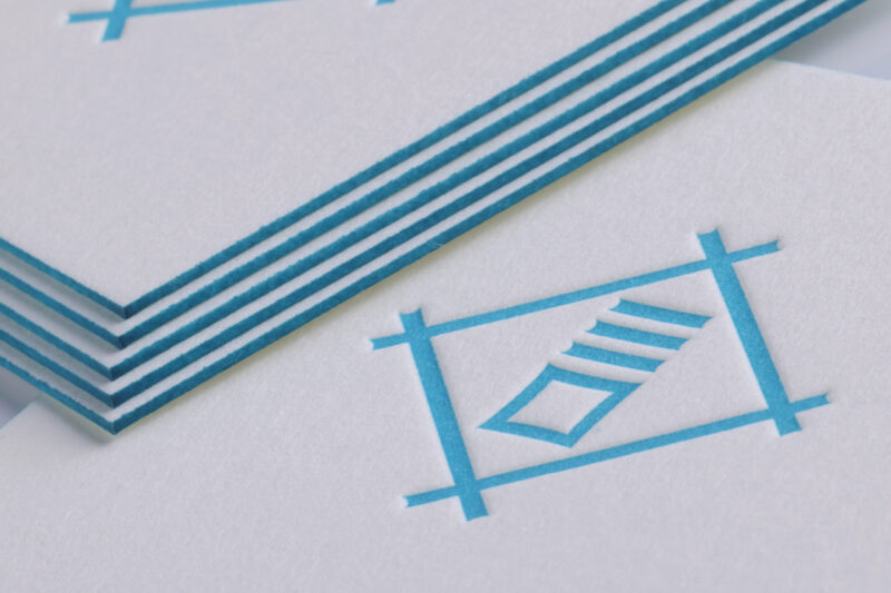 正方形名刺_小口染め