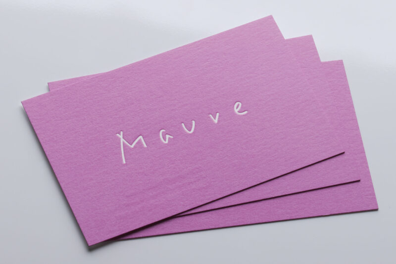 ヴァンヌーボに活版印刷ベタ