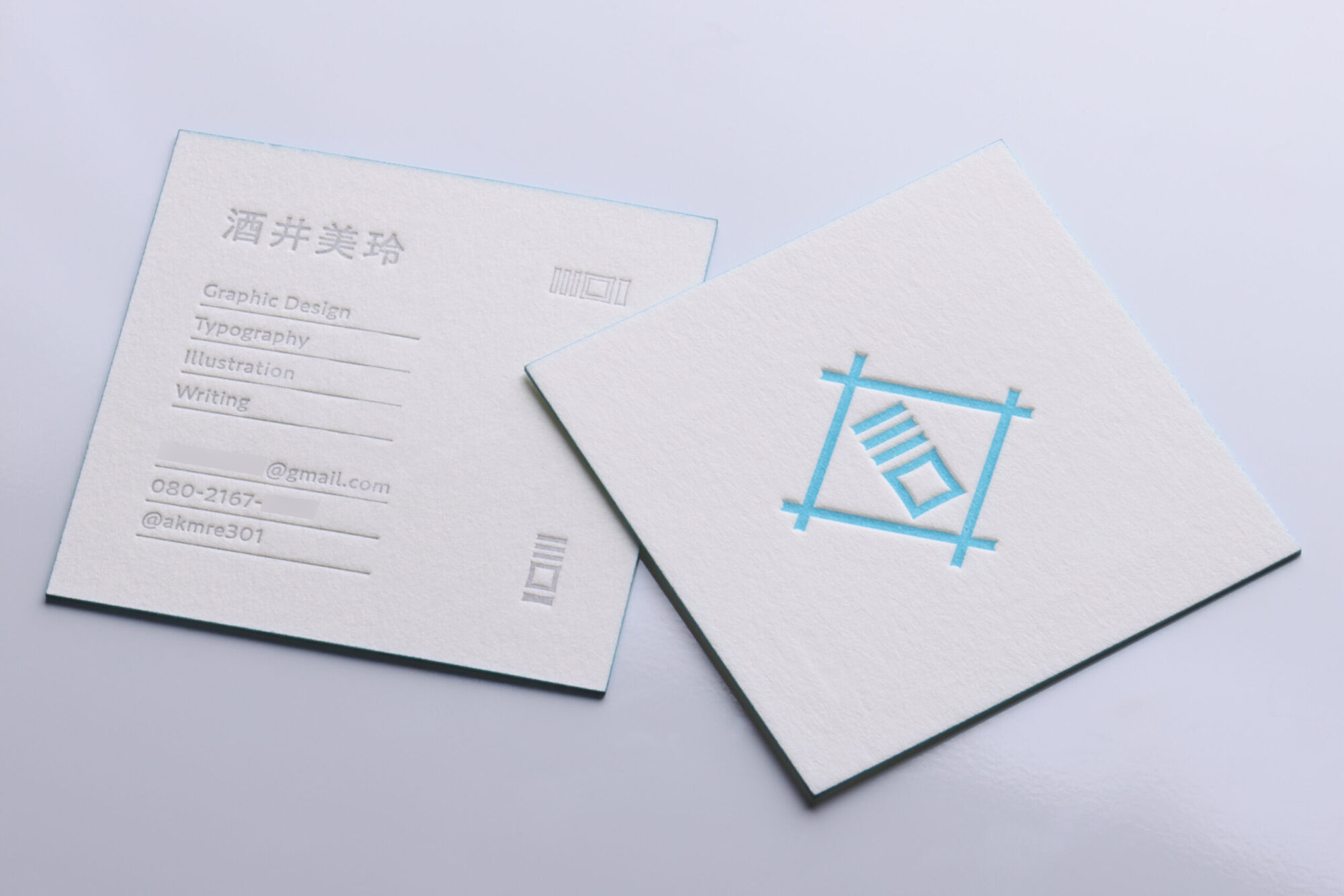 スクエア_小口染め_特色名刺