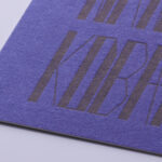 ベタの特色印刷にスミをノセで再現した活版印刷名刺