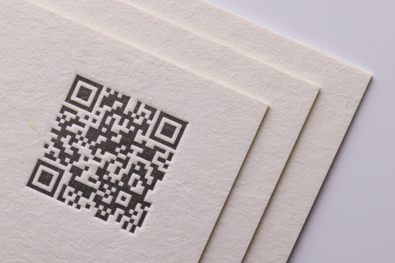活版印刷QRコード_名刺