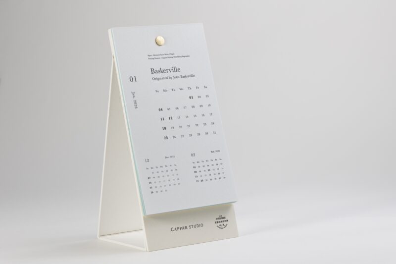 2026_卓上カレンダー_活版印刷マーメイド