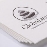 細かい表現のあるイラストがある活版名刺