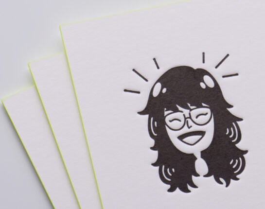 似顔絵_活版印刷名刺