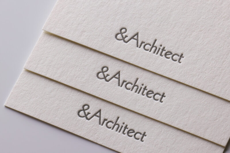 活版印刷名刺_ハーフエア