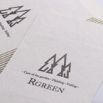 ビオトープGA-FSコットンホワイトに両面活版印刷1色のお名刺