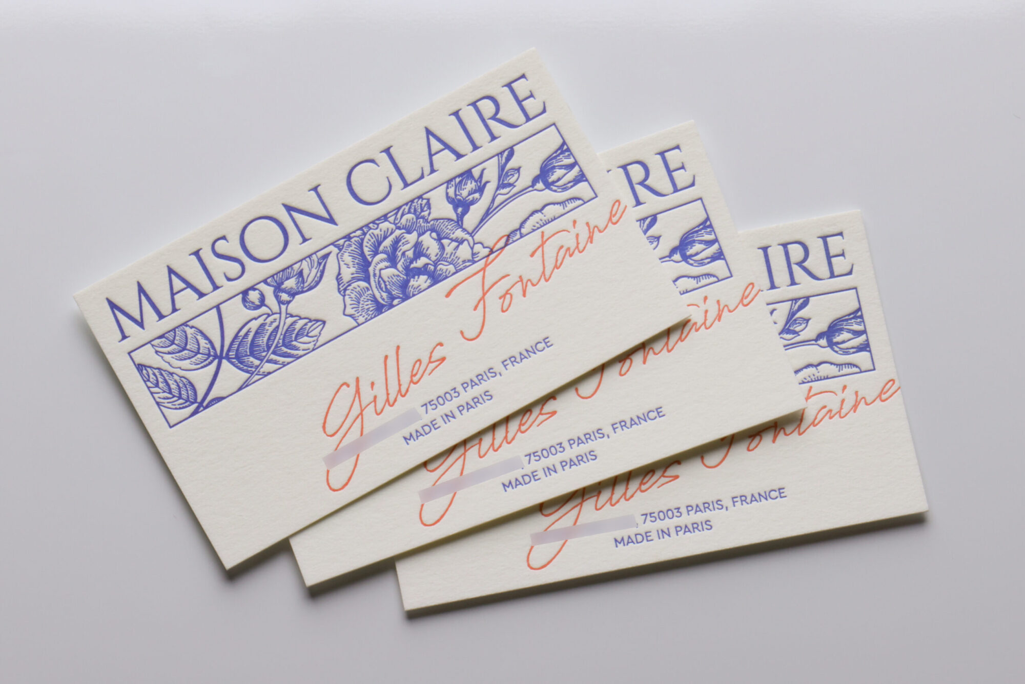 活版印刷名刺 特AクッションF