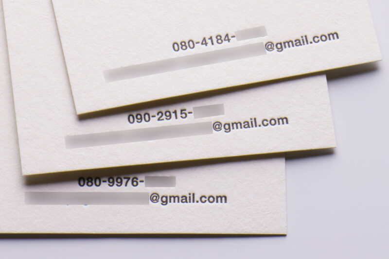 活版名刺_ハーフエア