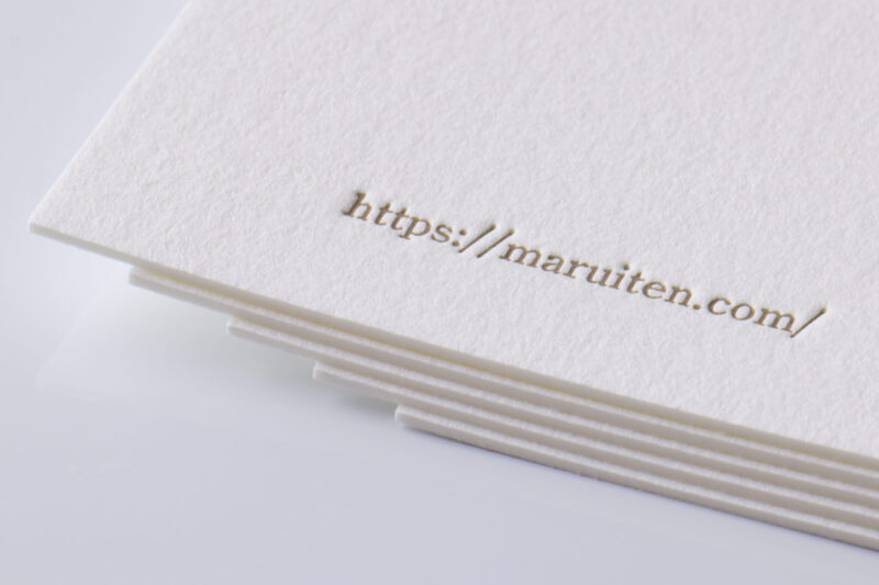 活版印刷名刺 特Aクッション_片面1色