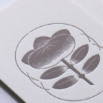 イラストの細かい再現のある活版印刷名刺