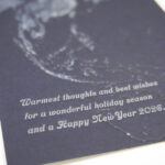 活版印刷のグリーティングカード