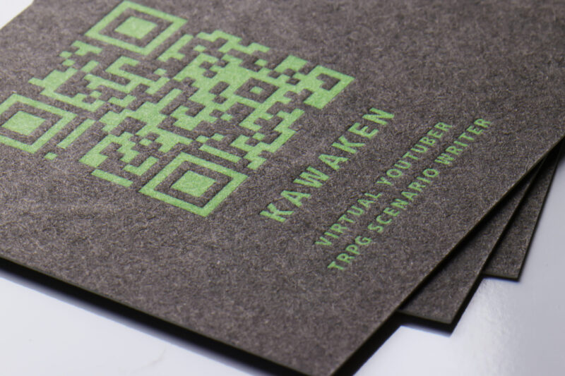 活版印刷特色QRコード