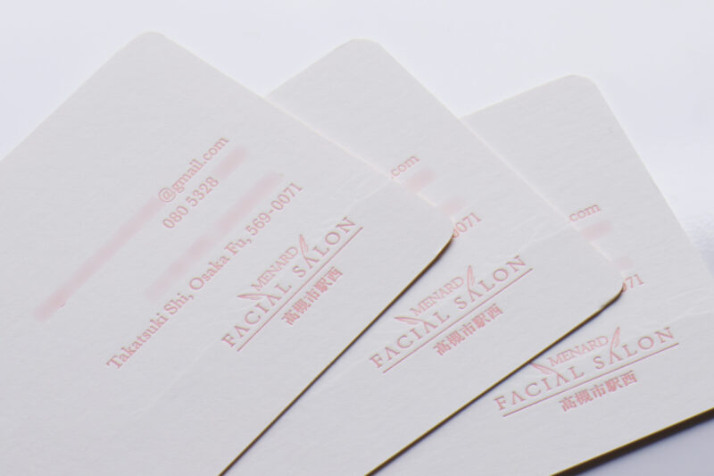 角丸加工_活版印刷名刺_特色