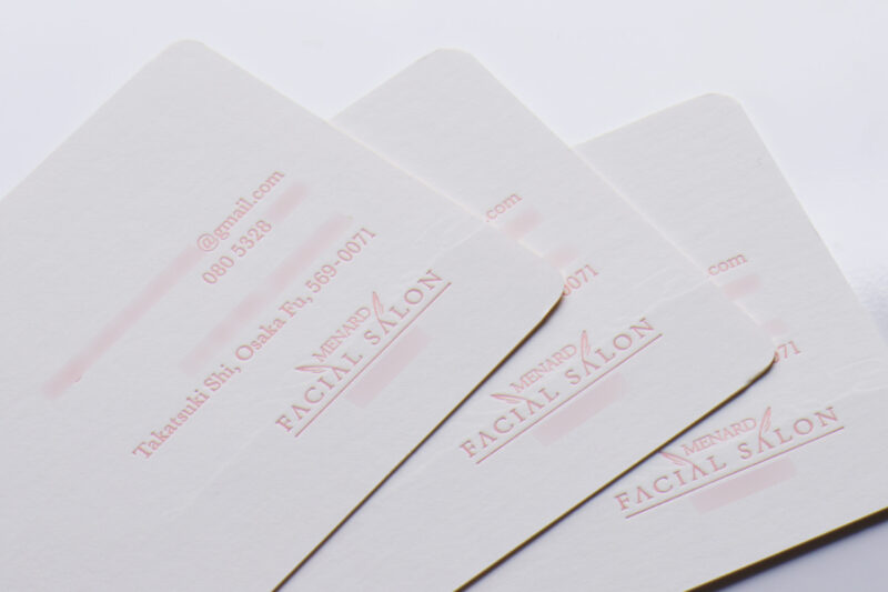 角丸加工_活版印刷名刺_特色