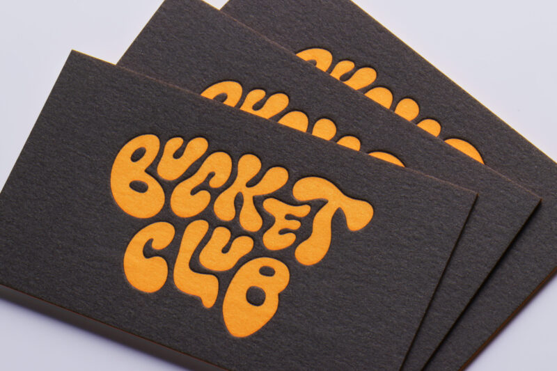 ベタにDIC特色の2色ショップカード