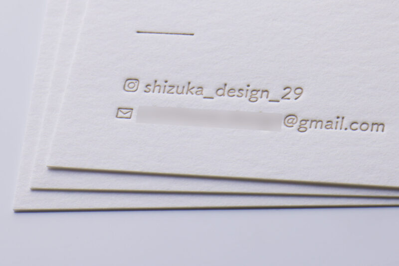 名刺印刷 活版印刷