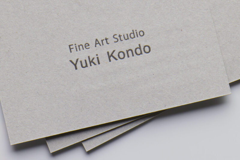 地券紙_両面活版印刷名刺