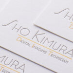 気包紙U-FSディープラフに活版印刷2c/1cの名刺