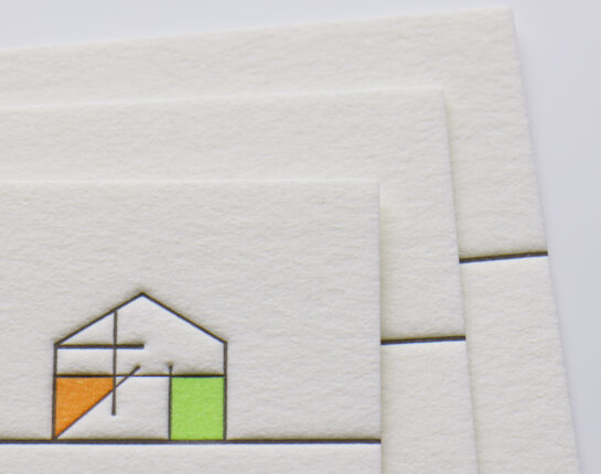 活版印刷3色名刺