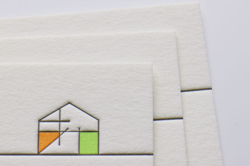 活版印刷3色名刺