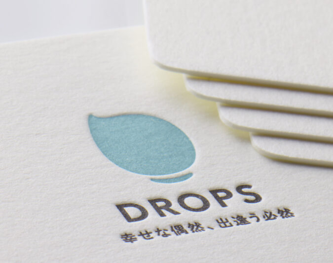 DIC特色とスミの２色活版印刷