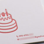 スノーブル-FS #620にDIC特色指定の名刺