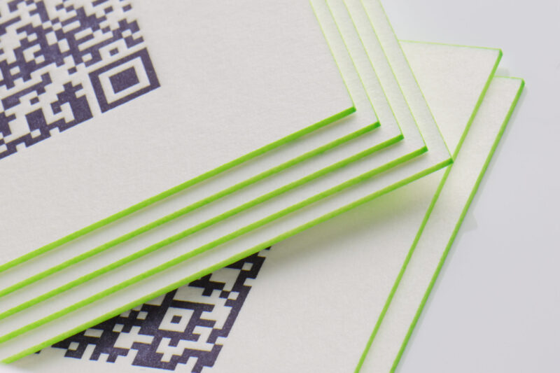 刷色に合せて小口染め