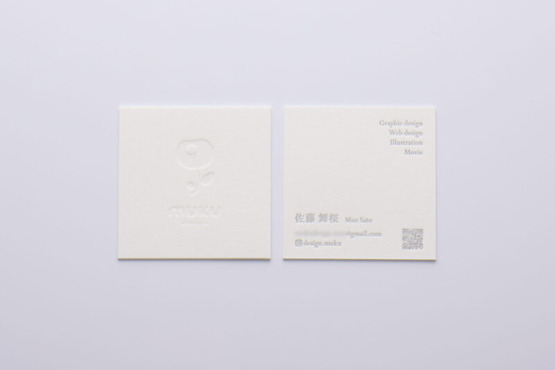 正方形_活版印刷名刺