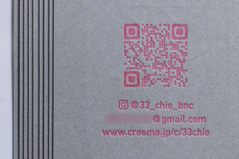 蛍光ピンク_活版印刷