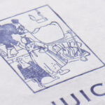 DIC特色指定でフリッターホワイトに活版印刷の名刺