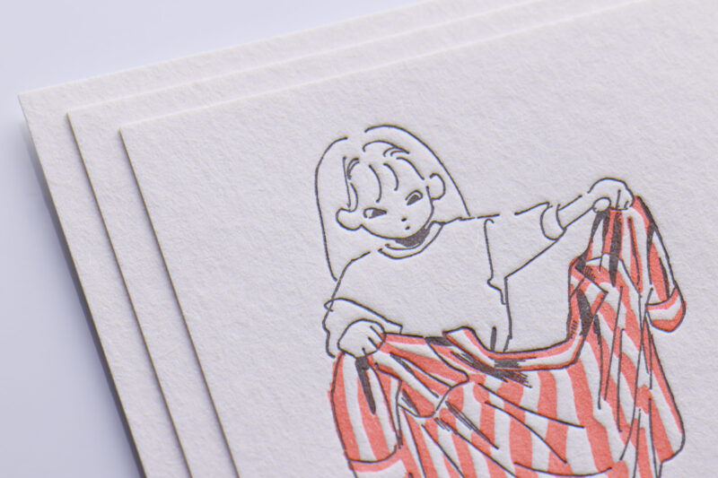 2色活版印刷名刺