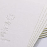 欧米サイズ活版印刷名刺をパントンwarm grayで特色指定