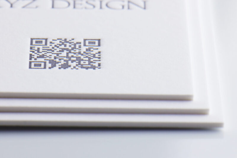 名刺_QRコード_活版印刷