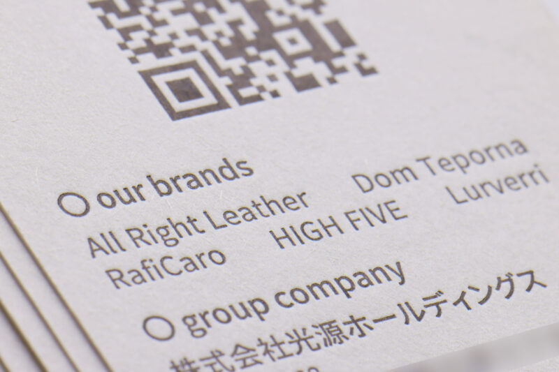 QRコード_活版印刷_ハーフエアコットン