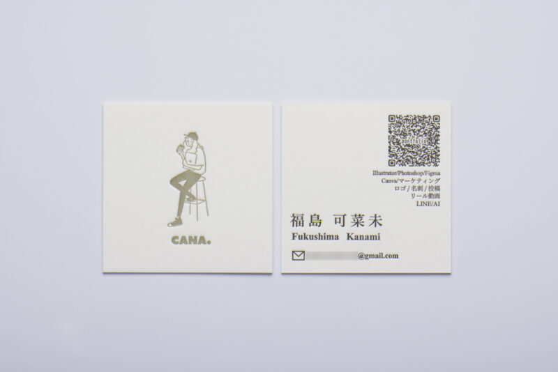 正方形_活版名刺